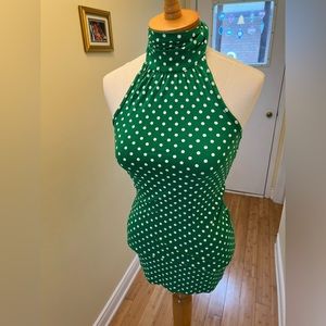 Polka Dot Halter Top 🍀